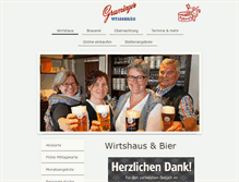 Tablet Screenshot of graminger-weissbraeu.de